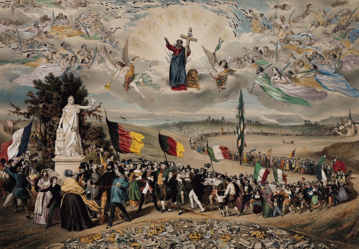 República Democrática e Social Universal, 1848 de Frederic Sorrieu