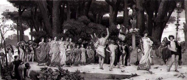 O Daphnephoria, impresso em Paris pela Photogravure Goupil, pub. pela The Fine Art Society de Frederic (after) Leighton