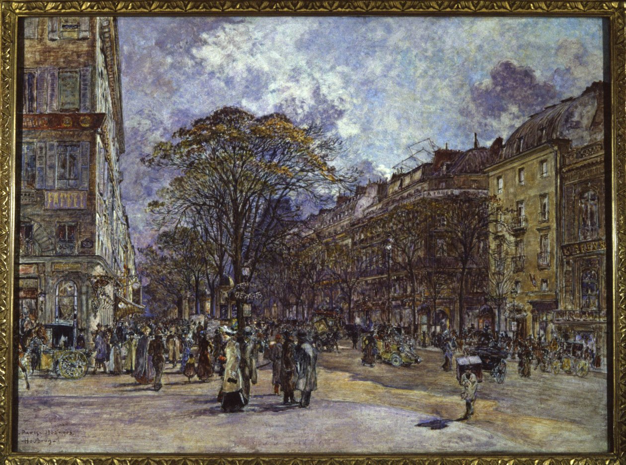 Boulevard des Italiens, Paris de Frederic Anatole Houbron