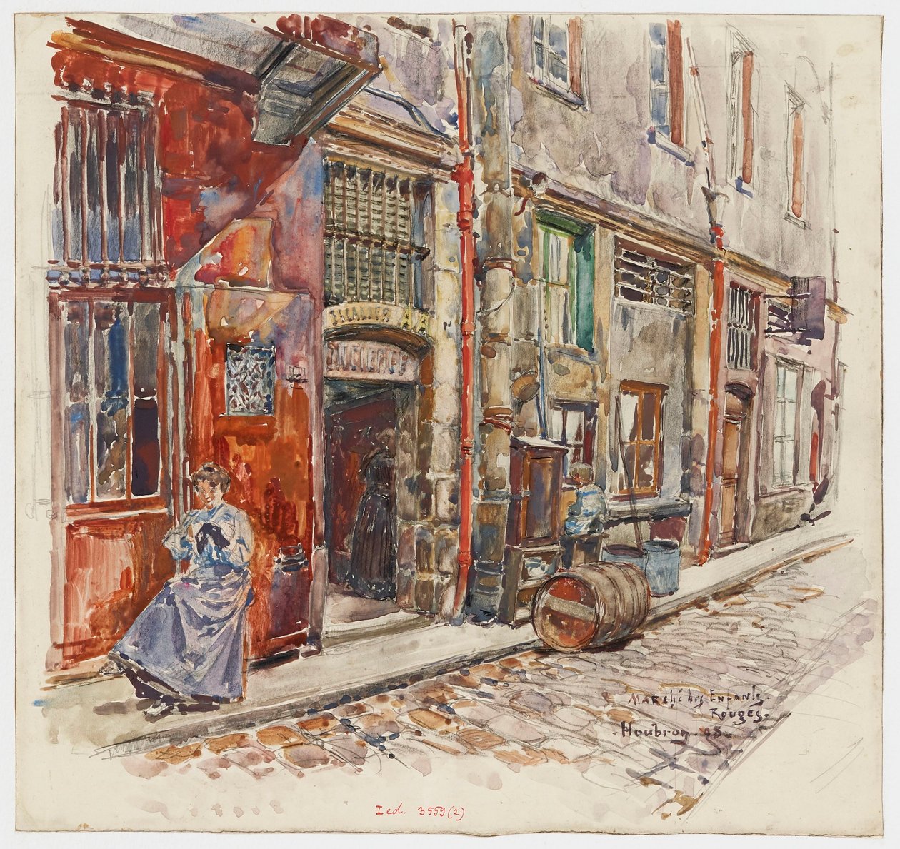 Escada de entrada A do Marché des Enfants-Rouges de Frederic Anatole Houbron