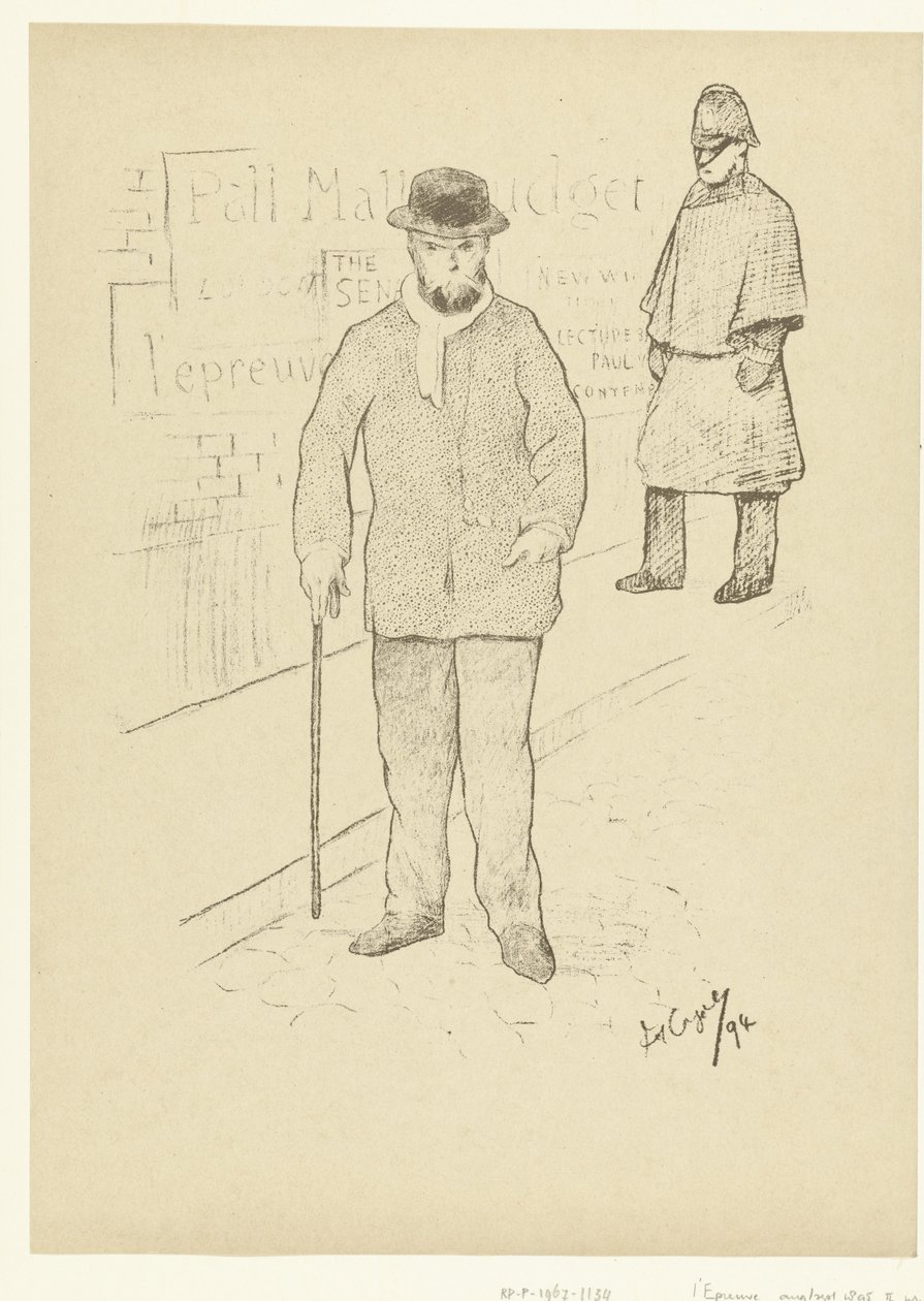 Portret van dichter Paul Verlaine em Londres Paul Verlaine em Londres O Julgamento (título da série) de Frederic Auguste Cazals