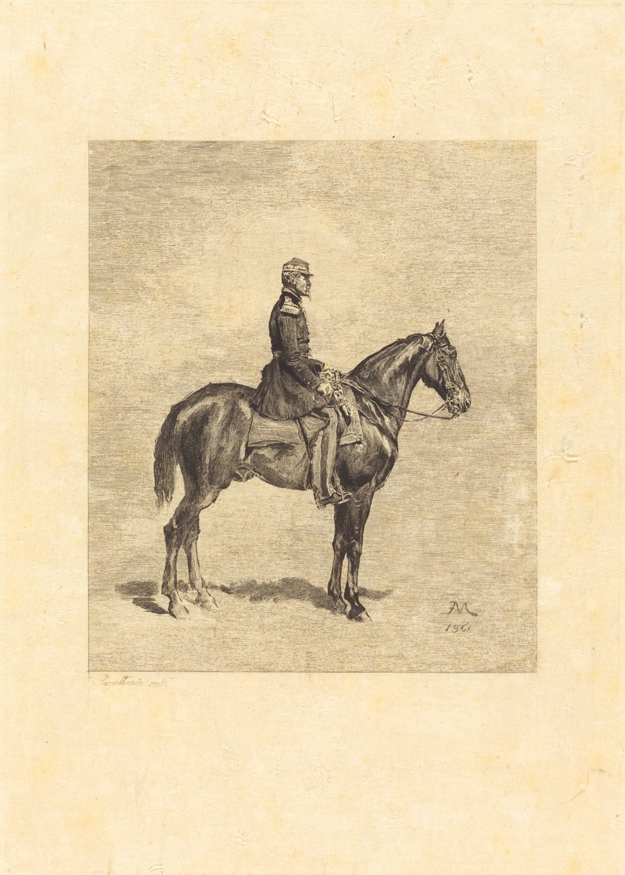 Cavaleiro de Frederic Auguste La Guillermie after Jean Louis Ernest Meissonier