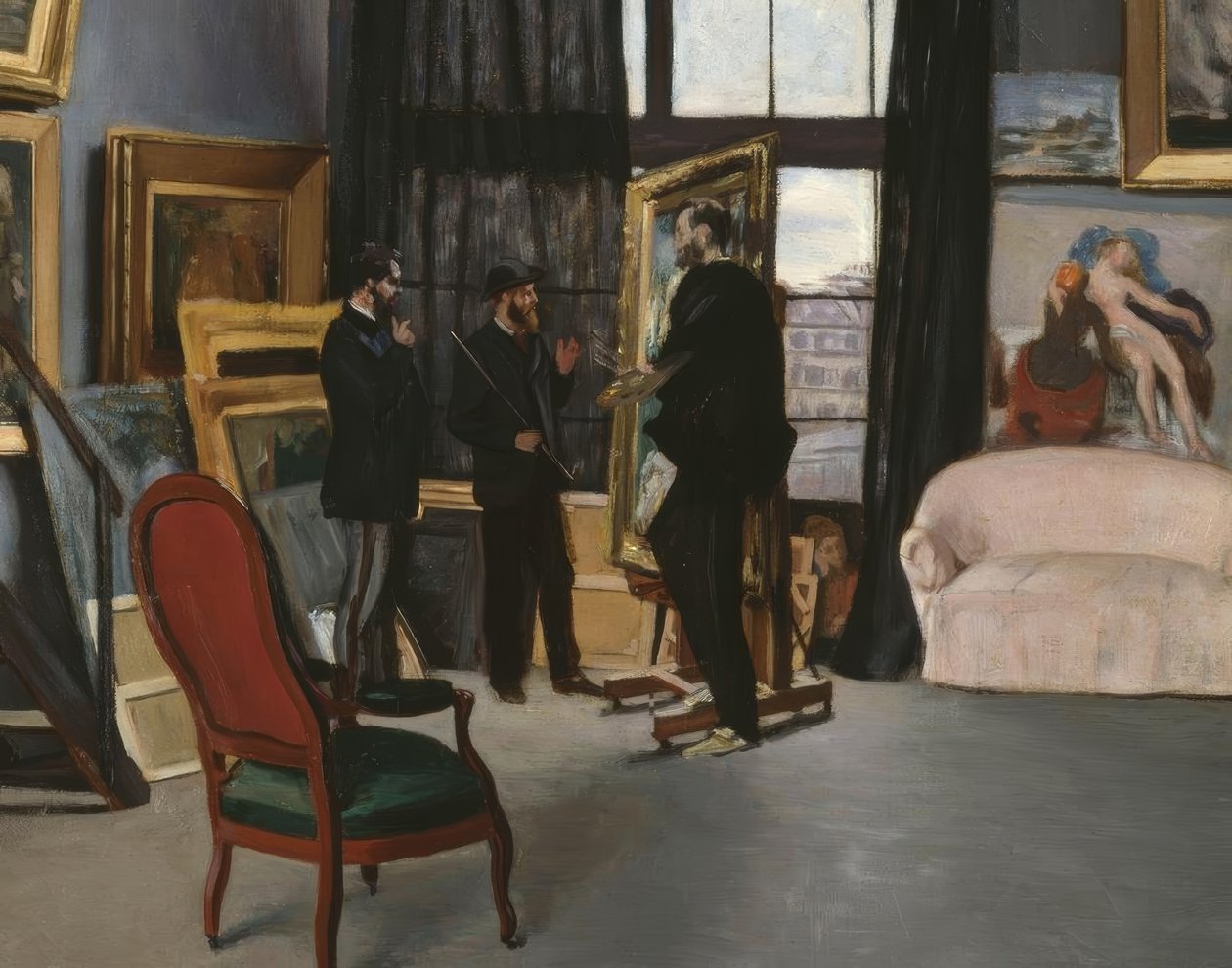 A oficina de Bazille de Jean Frederic Bazille