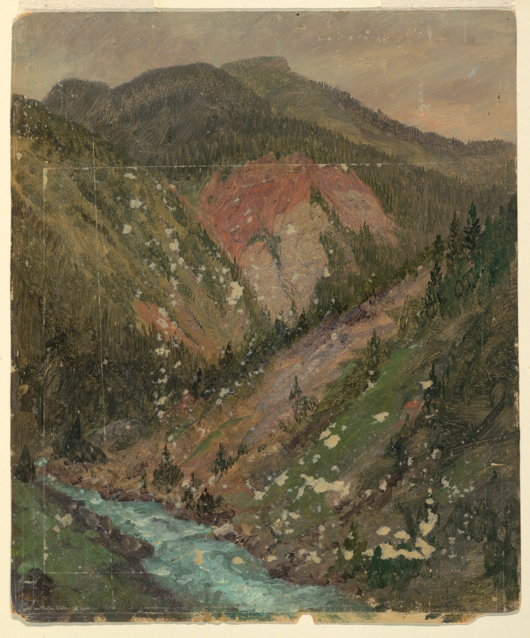 Paisagem Alpina (Baviera ou Suíça) de Frederic Edwin Church