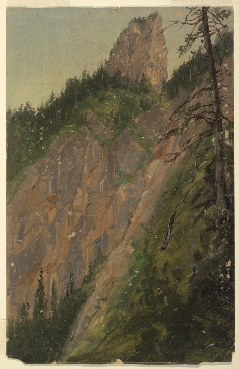 Paisagem alpina, Baviera ou Suíça de Frederic Edwin Church