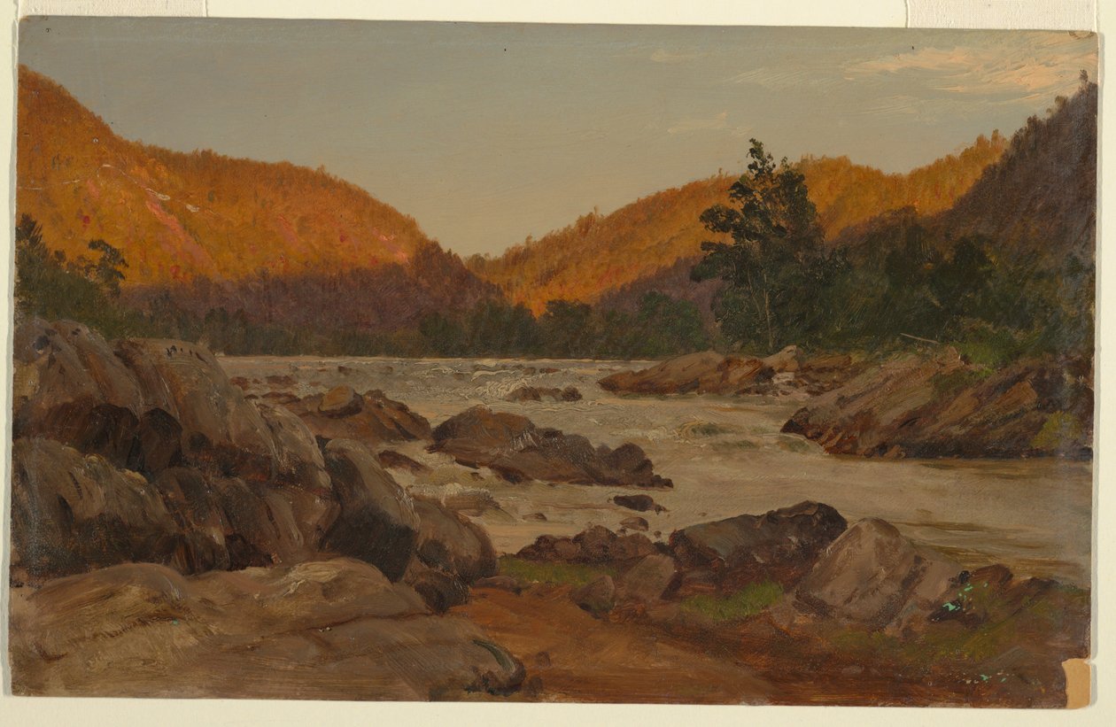Paisagem de outono na Carolina do Norte de Frederic Edwin Church