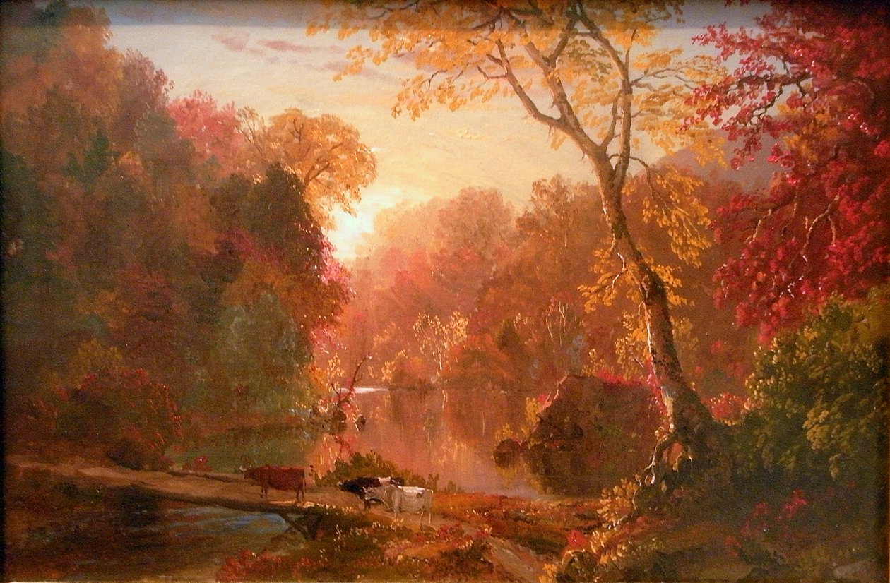 outono na América do Norte de Frederic Edwin Church