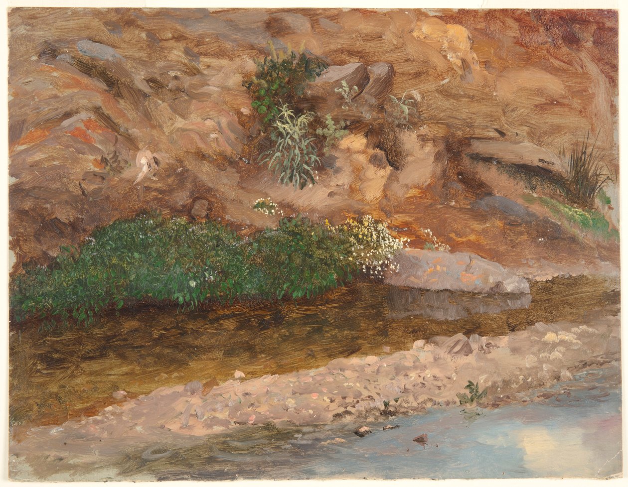 Banco de um fluxo de Frederic Edwin Church