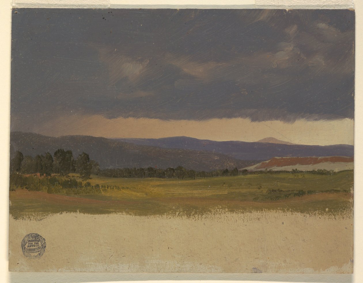 Blue Hill sob nuvens baixas de Frederic Edwin Church