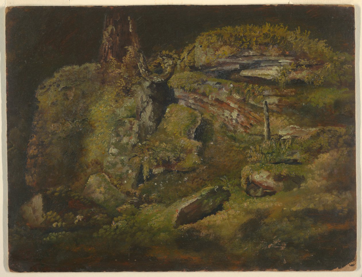 Pedregulho na floresta de Frederic Edwin Church