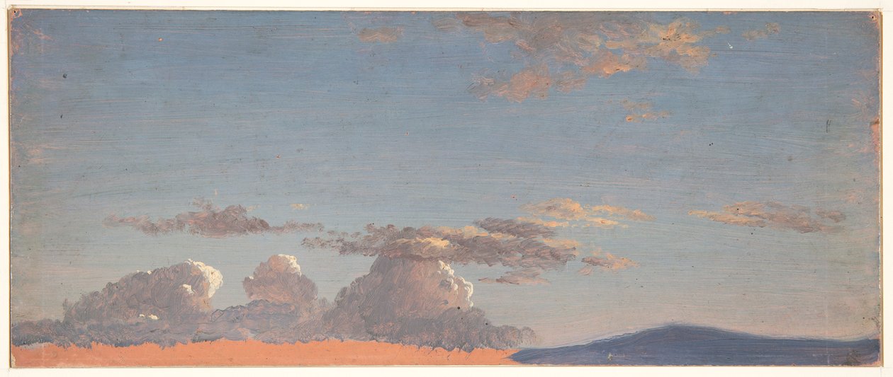 Estudo de nuvem de Frederic Edwin Church