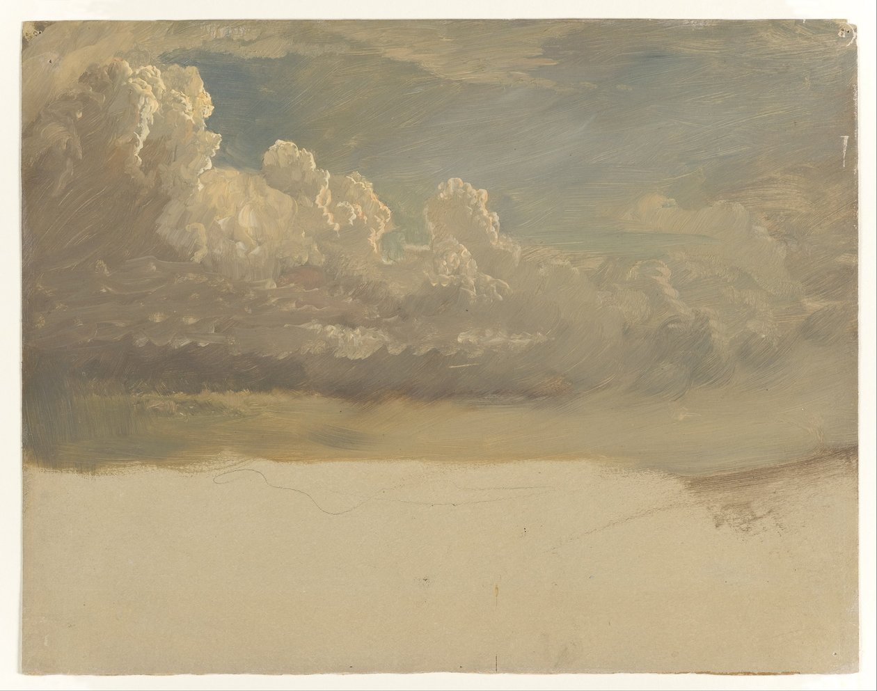 Estudo da nuvem de Frederic Edwin Church