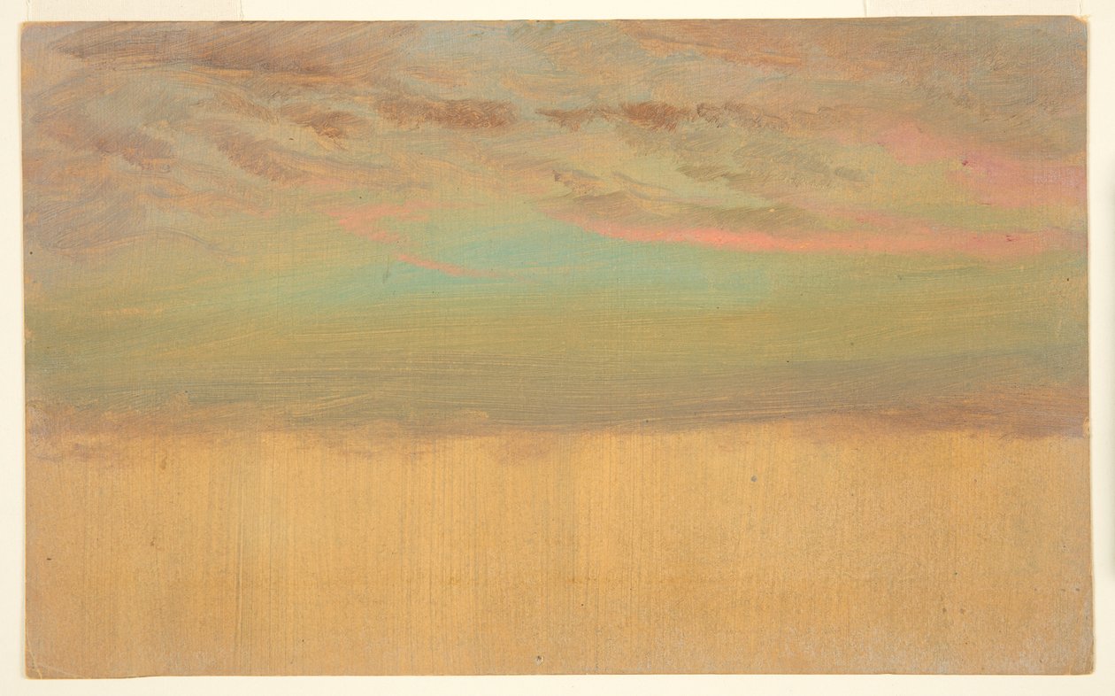 Estudo de nuvem de Frederic Edwin Church