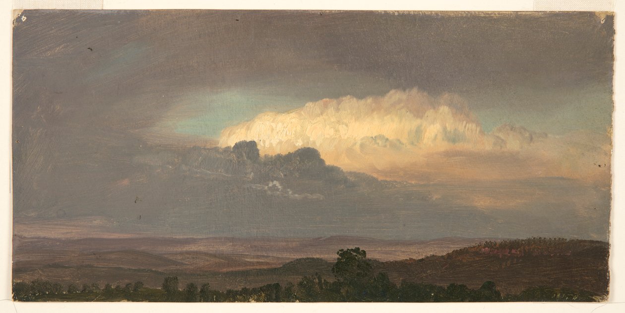 Nuvens sobre colinas, Jamaica de Frederic Edwin Church