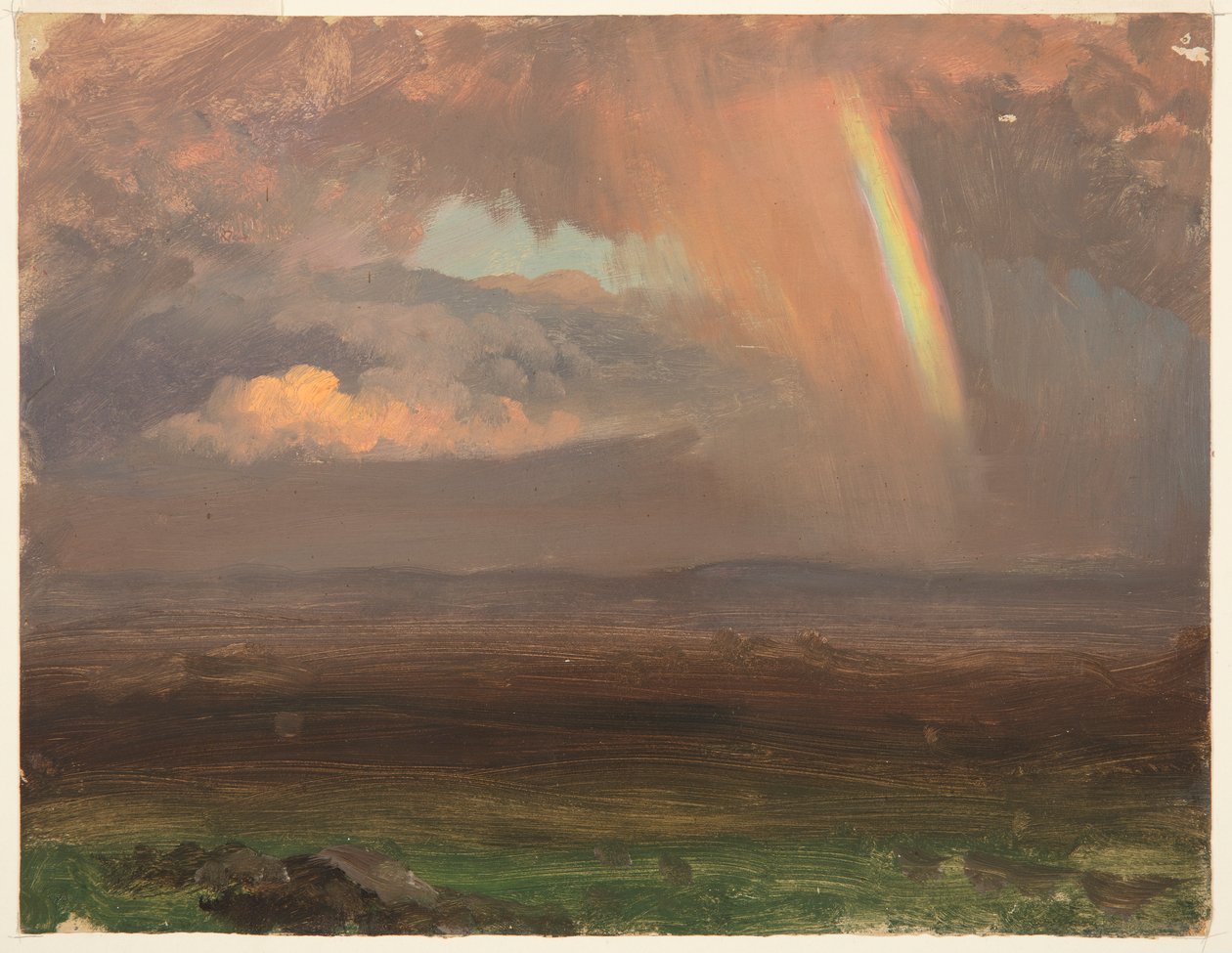Nuvens e arco-íris, Jamaica de Frederic Edwin Church