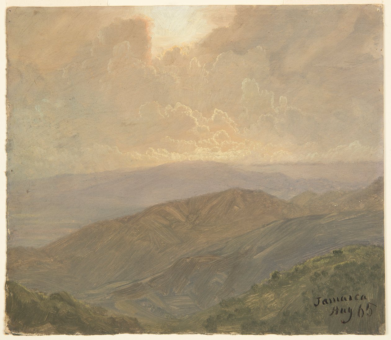 Céu nublado, Jamaica de Frederic Edwin Church