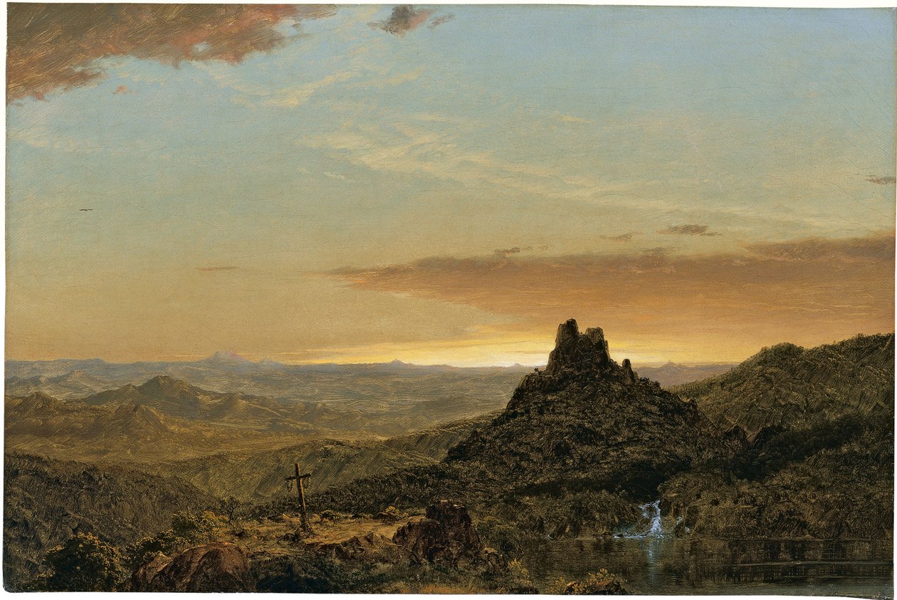 Cruz no deserto de Frederic Edwin Church