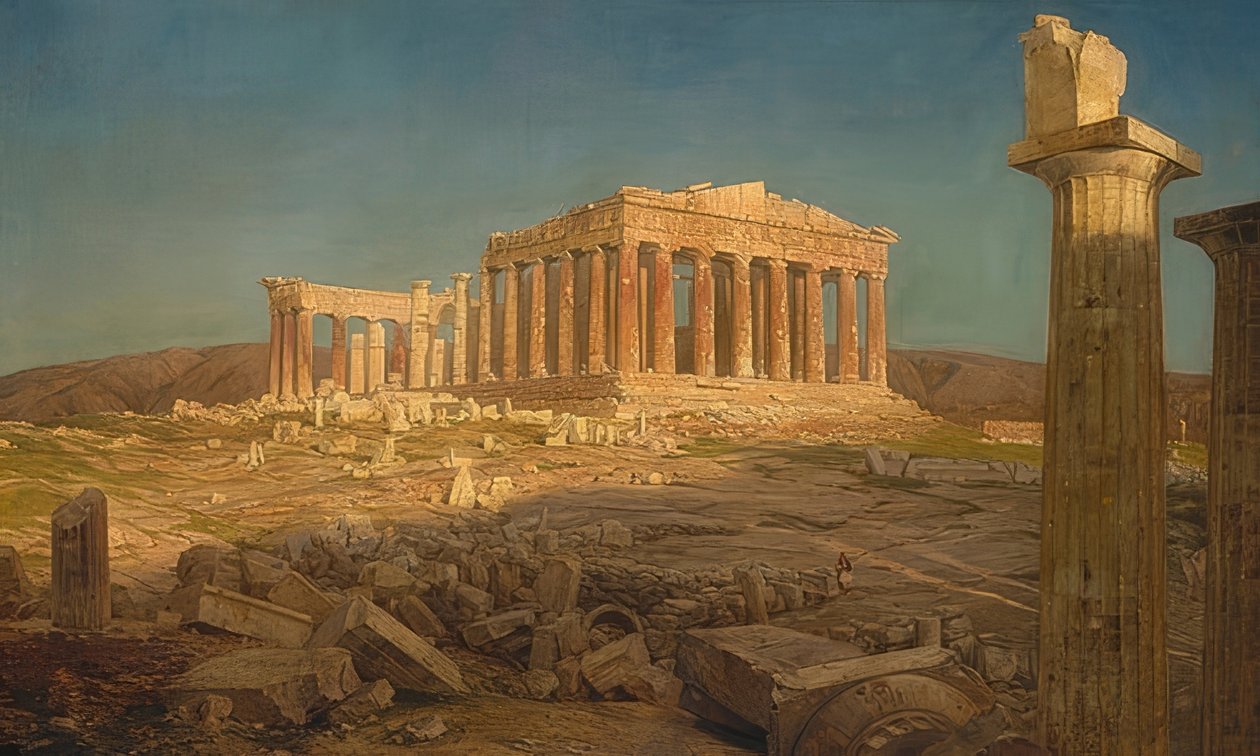 O Partenon. 1871 de Frederic Edwin Church