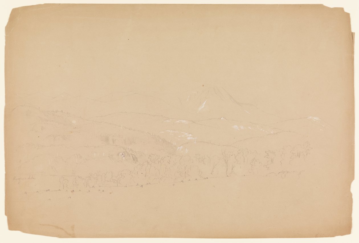 Vista distante do Katahdin mostrada a partir do oeste de Frederic Edwin Church