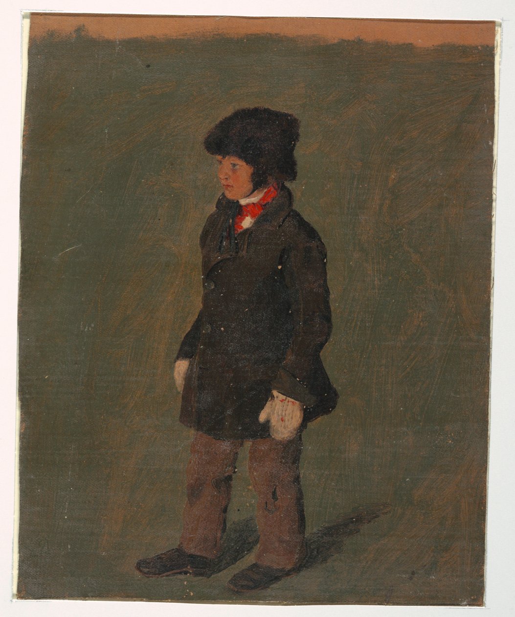 Desenho, Um rapaz (provavelmente o filho de Church), ca. 1874-75 de Frederic Edwin Church