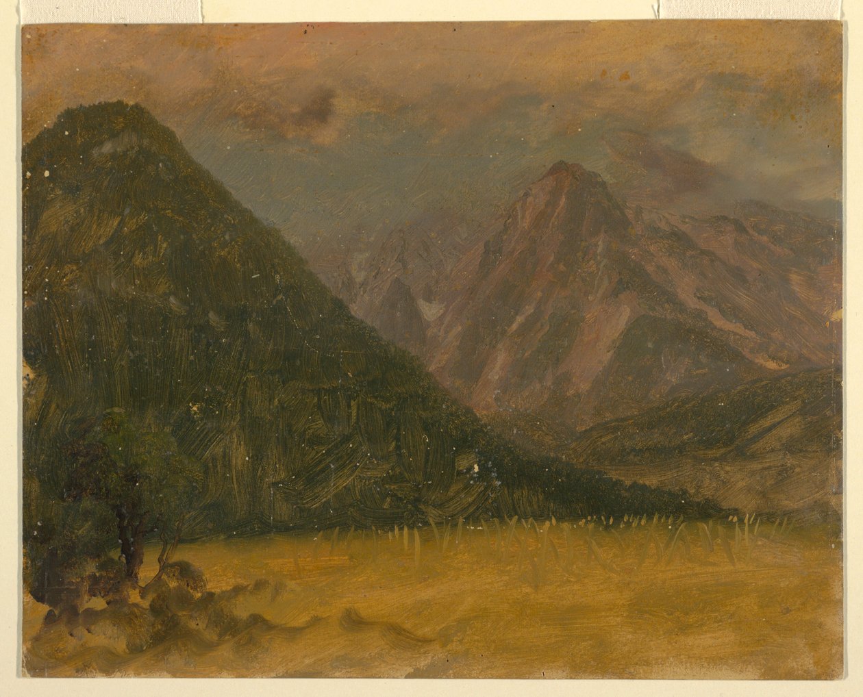 Desenho, Paisagem alpina, Baviera ou Suíça, 1868 de Frederic Edwin Church