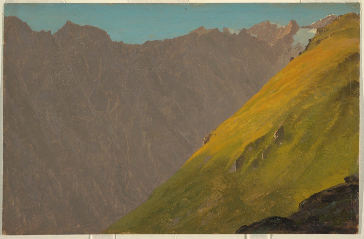 Desenho, paisagem alpina, Baviera ou Suíça, 1868 de Frederic Edwin Church