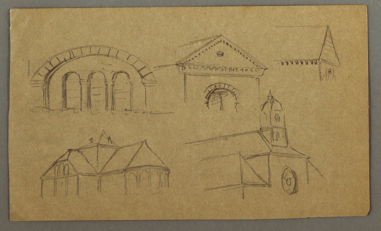 Desenho, Estudos de Arquitetura, Áustria (), 1868 de Frederic Edwin Church