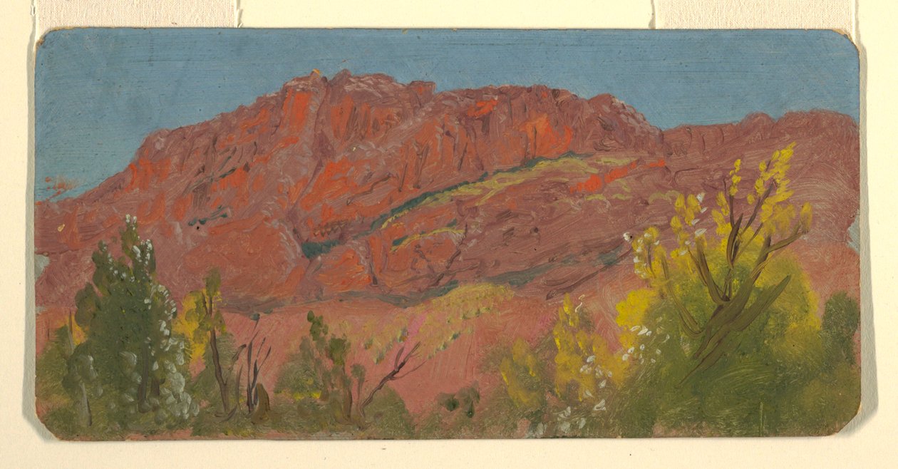 Desenho, Baalbek, estrada de Mountaincur, maio de 1868 de Frederic Edwin Church