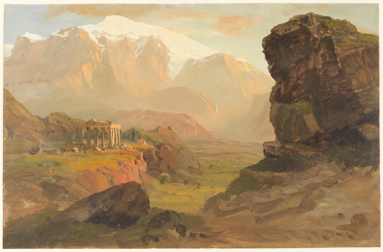 Desenho, Fantasia de Bashan, abril de 1869 de Frederic Edwin Church