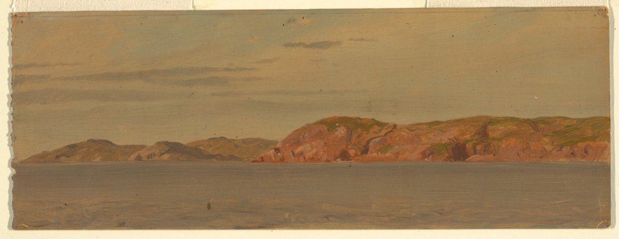 Desenho, Cabeça de Brimstone, Ilha Fago, Terra Nova, 1859 de Frederic Edwin Church