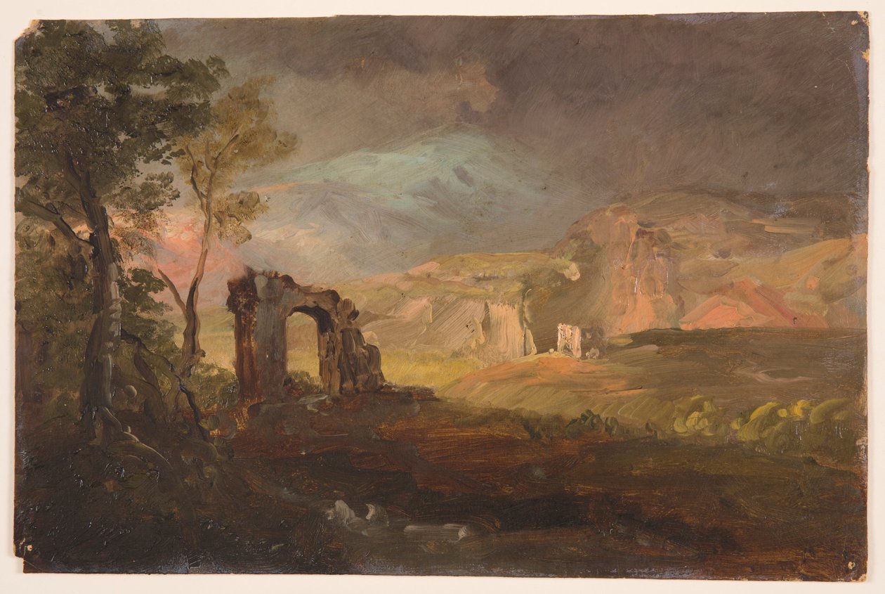 Desenho, Fantasia de Campagna, provavelmente 1868-69 de Frederic Edwin Church