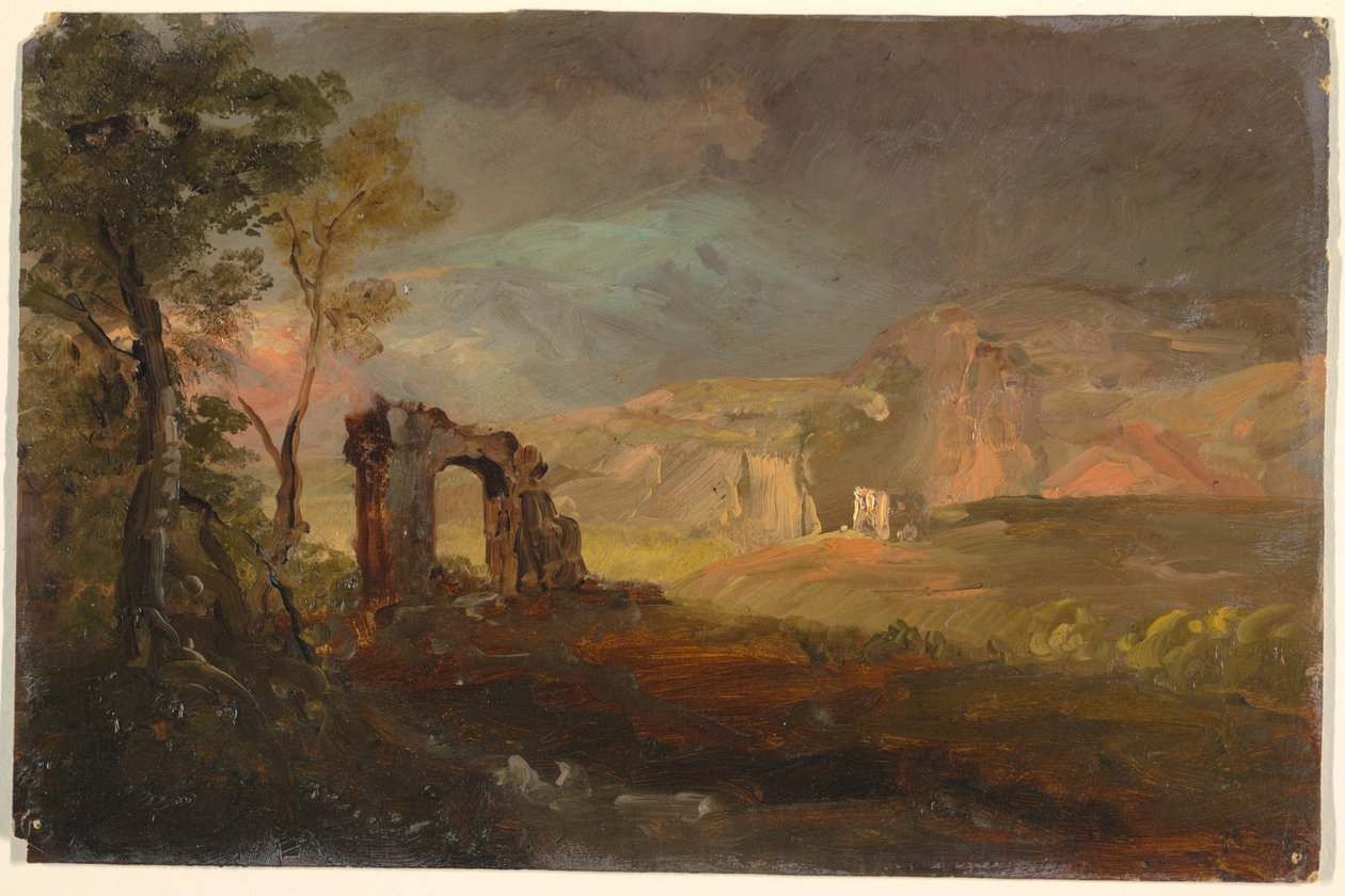 Desenho, Fantasia de Campagna, provavelmente 1868-69 de Frederic Edwin Church