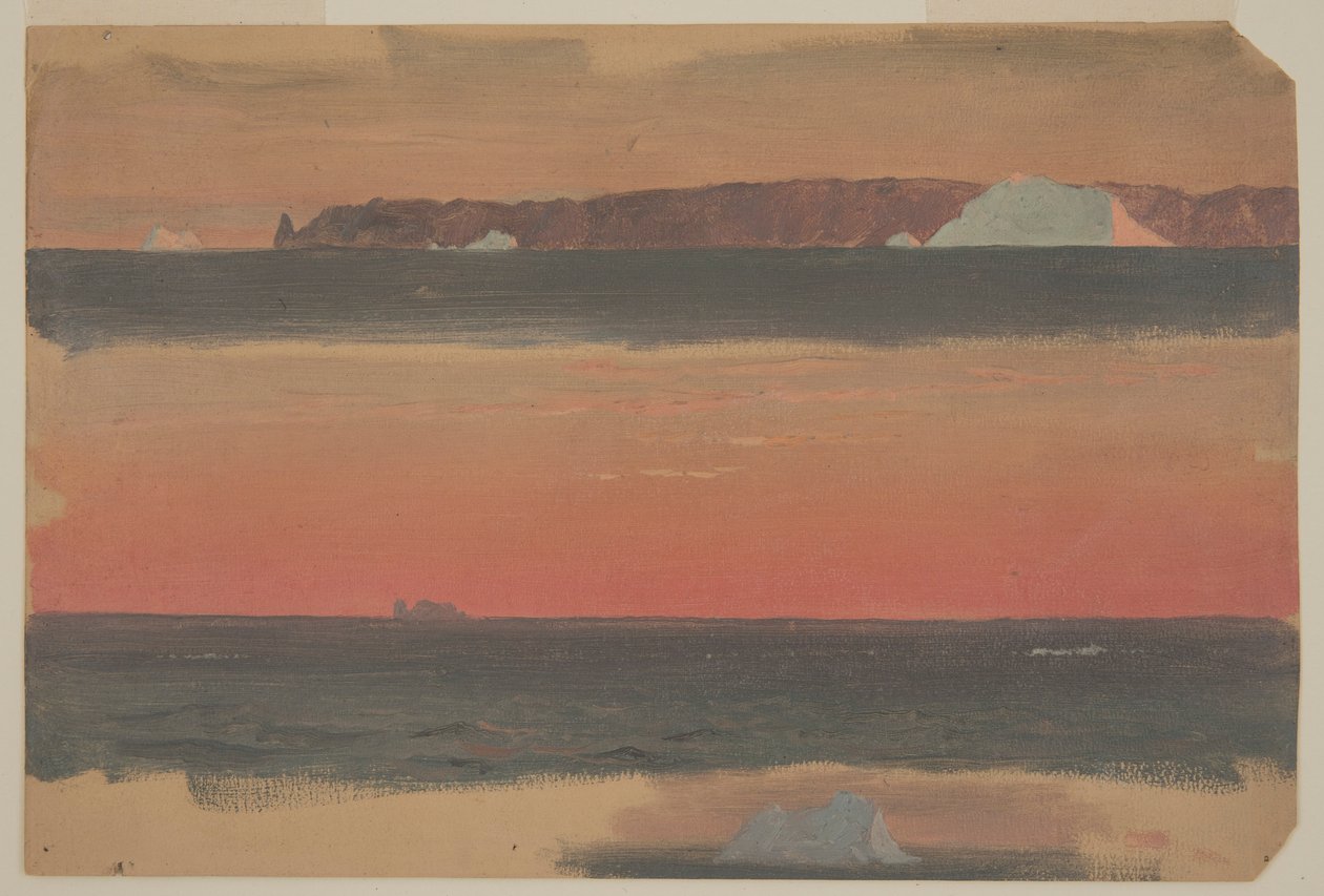 Desenho, Cabo de São João, Terra Nova, 1 de junho de 1859 de Frederic Edwin Church