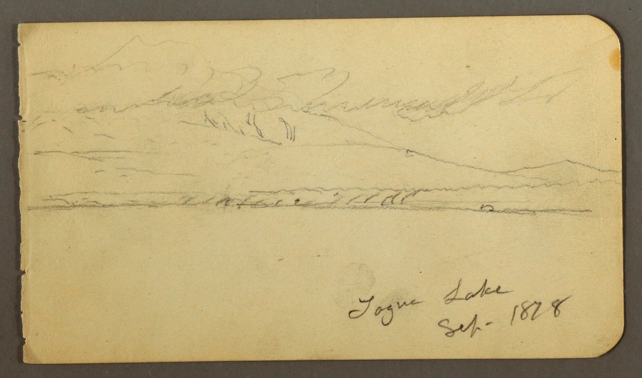 Desenho, Monte Katahdin coberto de nuvens, 1878 de Frederic Edwin Church