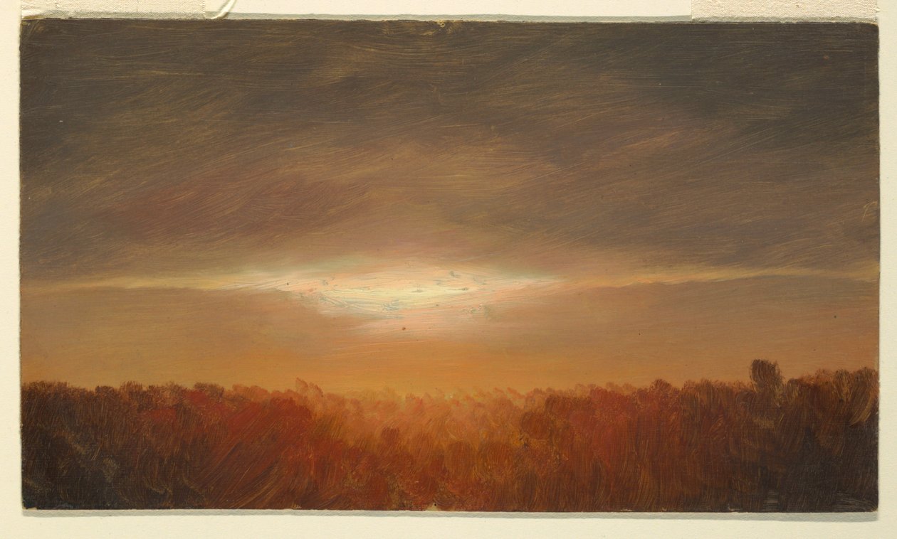 Desenho, Estudos de nuvens, 1865 de Frederic Edwin Church