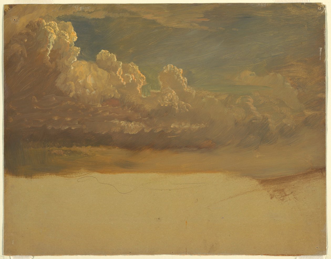 Desenho, Estudo de nuvens, março de 1871 de Frederic Edwin Church