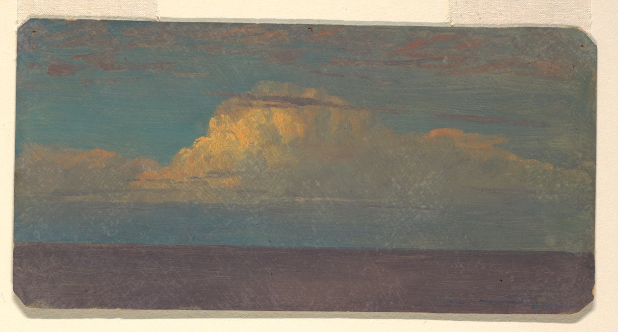 Desenho, Estudo de nuvens, 1870-80 de Frederic Edwin Church