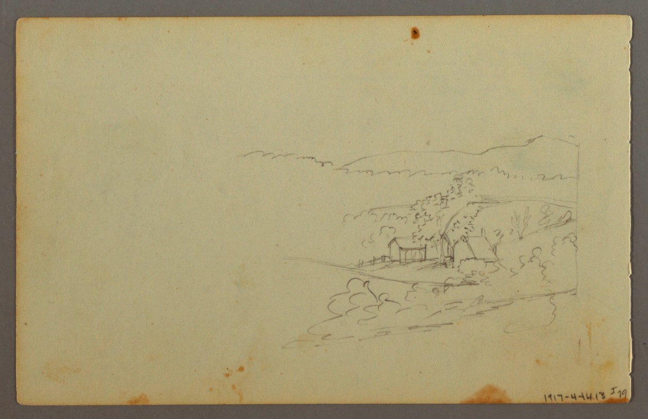 Desenho, Estudo de nuvens, possivelmente 1844 de Frederic Edwin Church