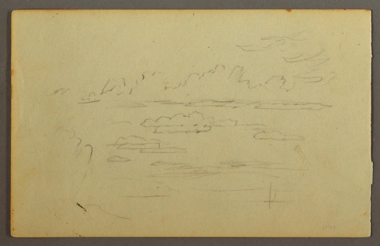 Desenho, Nuvens, possivelmente 1844 de Frederic Edwin Church