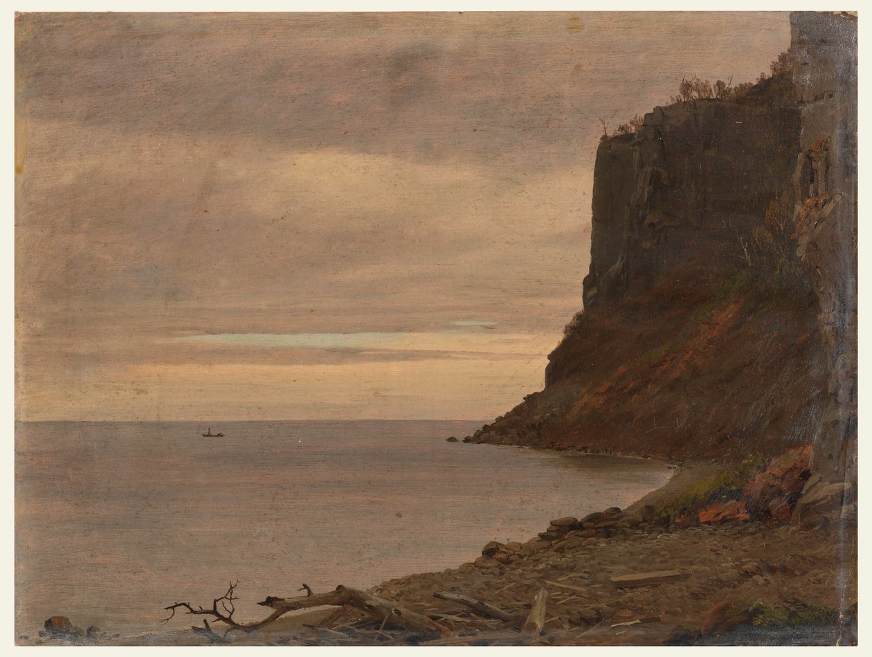 Desenho, Costa da ilha de Grand Manan, Canadá, agosto ou setembro de 1851 de Frederic Edwin Church