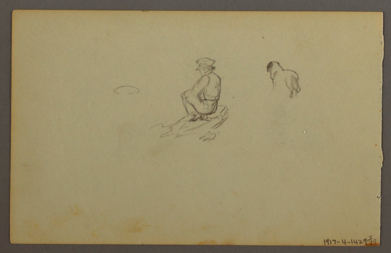 Desenho, Dunas, 1844 de Frederic Edwin Church