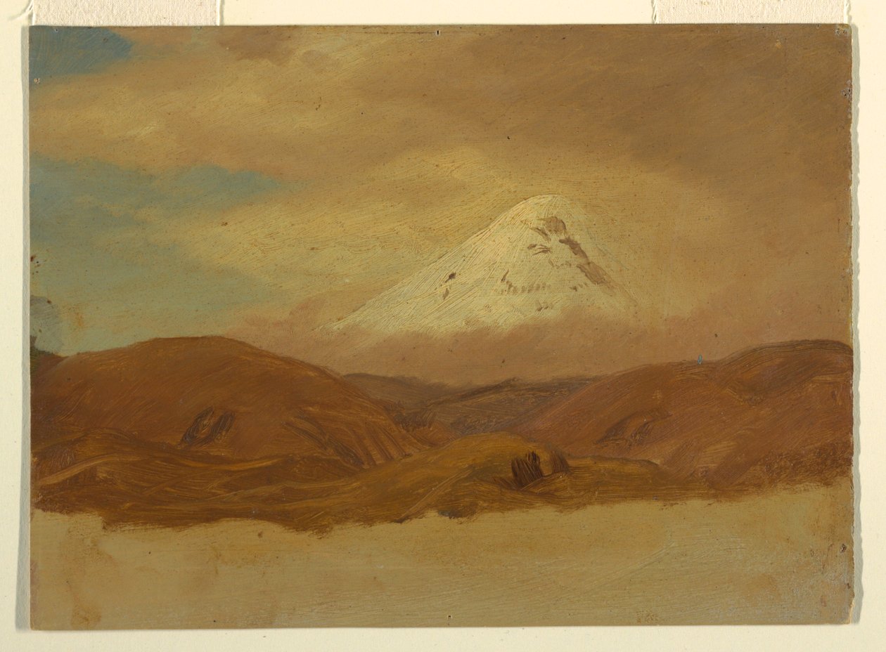 Desenho, Equador, Monte Chimborazo, 1853 de Frederic Edwin Church