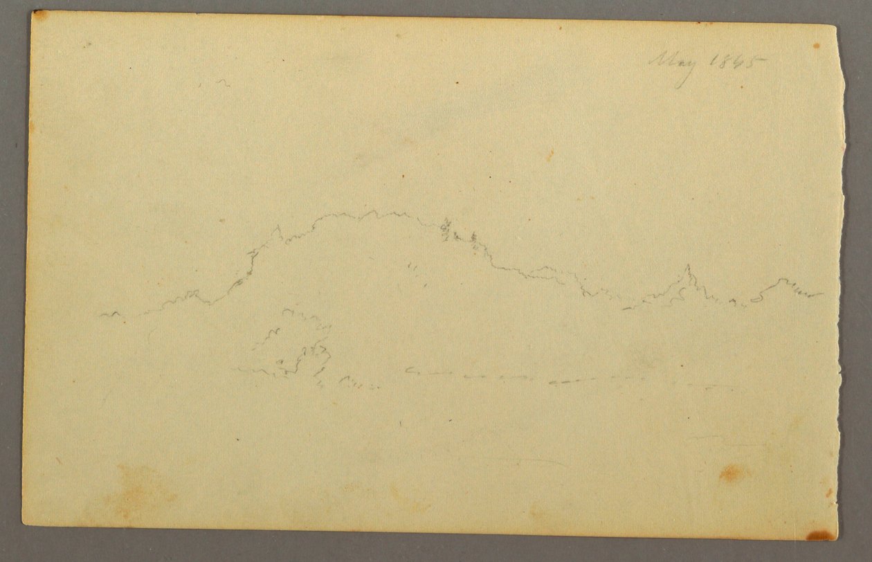 Desenho, Borda de madeira, 1844 de Frederic Edwin Church