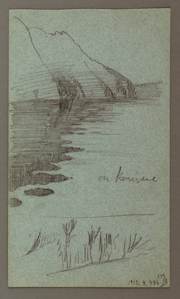 Desenho, Cataratas, possivelmente 1868 de Frederic Edwin Church