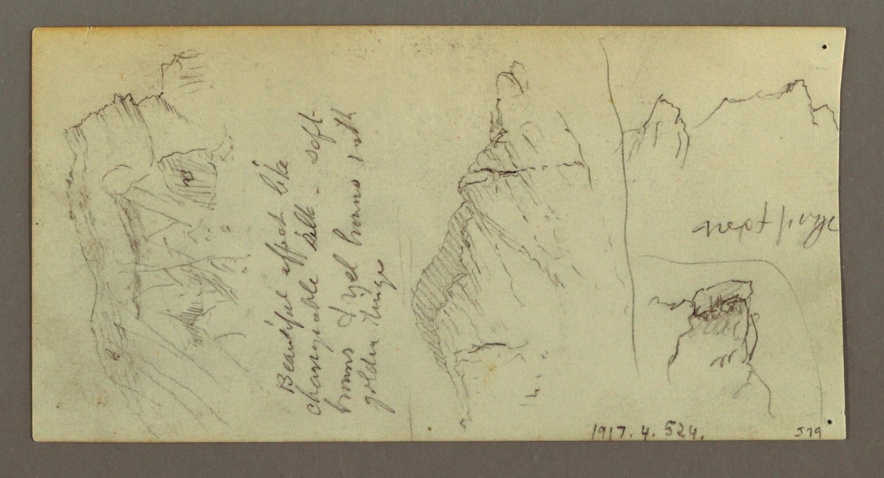 Desenho, Figura montada num camelo, camelo sentado, possivelmente 1868 de Frederic Edwin Church