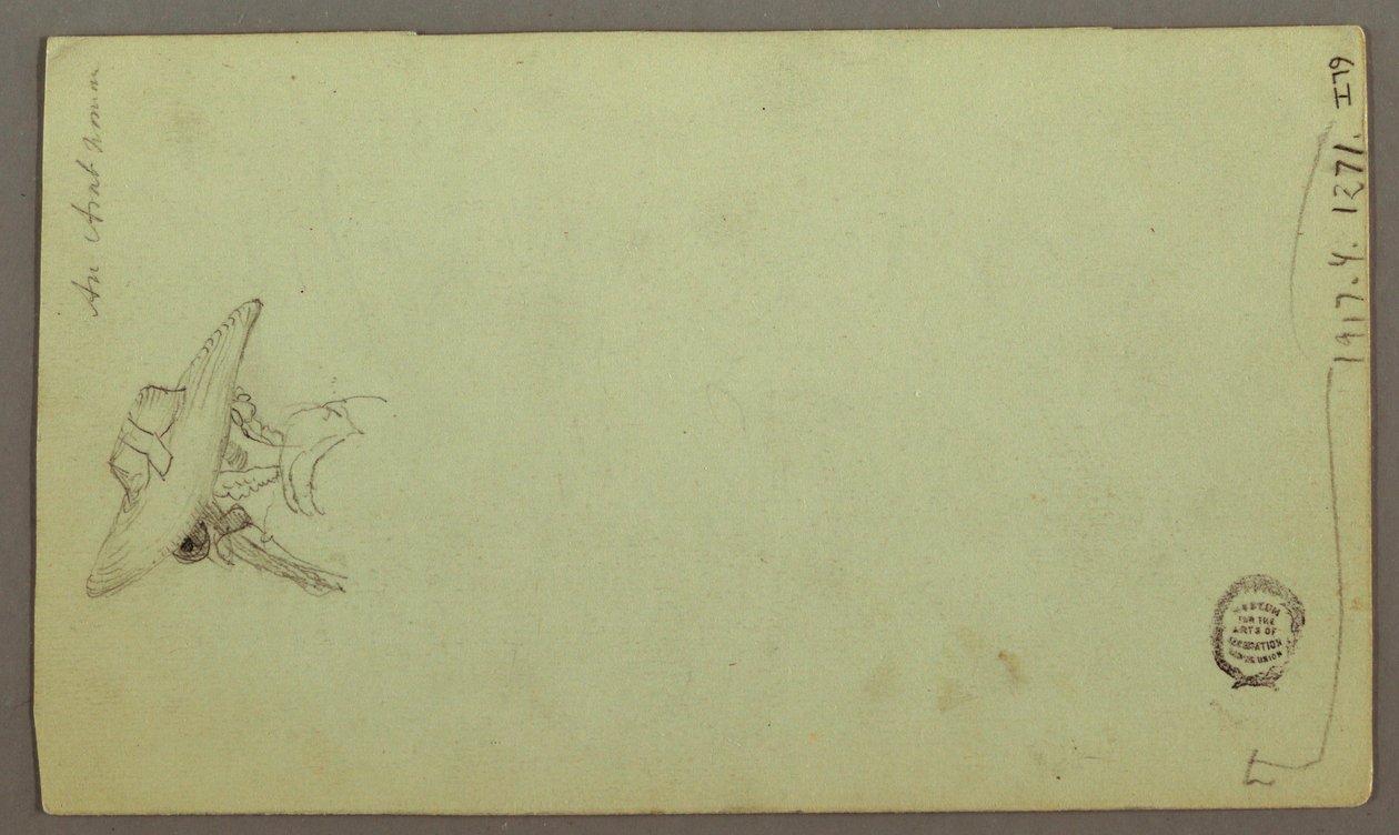 Desenho, Estudos de figuras, Barco à vela, Estudos arquitectónicos, possivelmente 1868 de Frederic Edwin Church