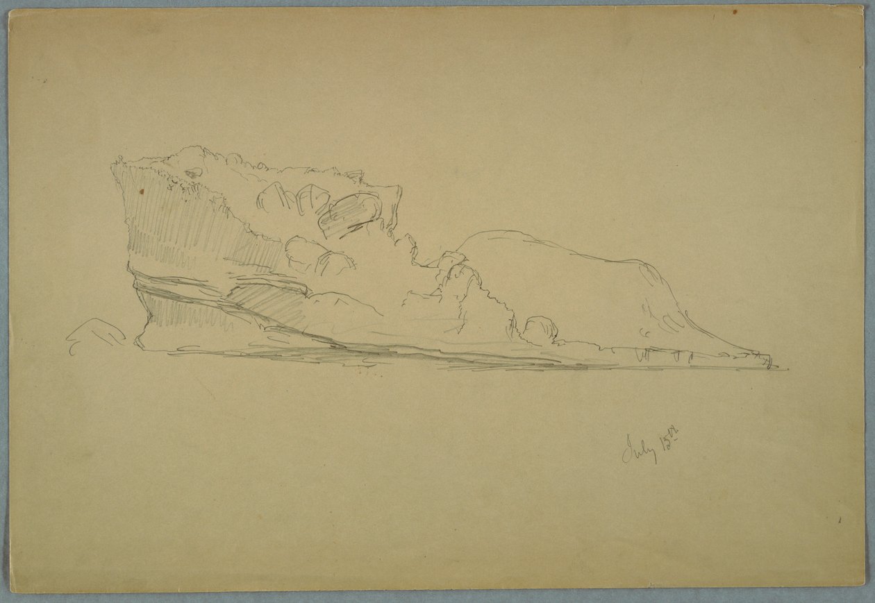 Desenho, Icebergue flutuante, 15 de julho de 1859 de Frederic Edwin Church