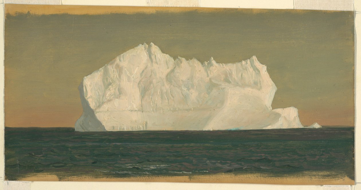 Desenho, Icebergue flutuante, junho ou julho de 1859 de Frederic Edwin Church