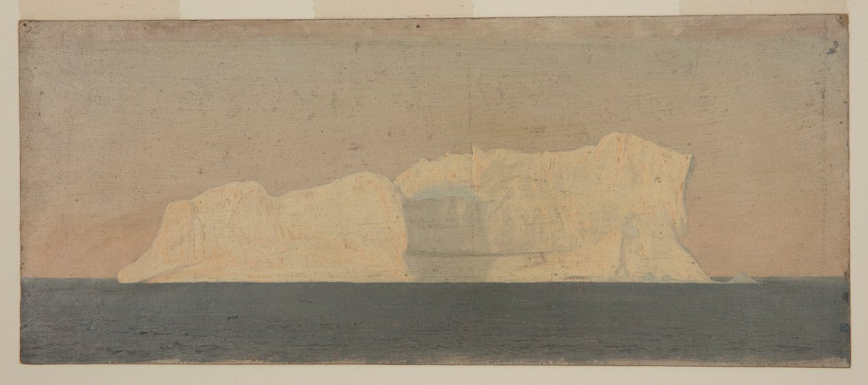 Desenho, Icebergue flutuante, Labrador, junho ou julho de 1859 de Frederic Edwin Church