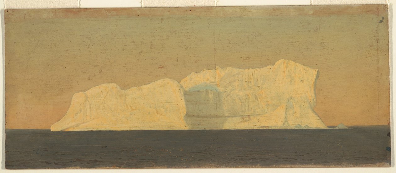 Desenho, Icebergue flutuante, Labrador, junho ou julho de 1859 de Frederic Edwin Church